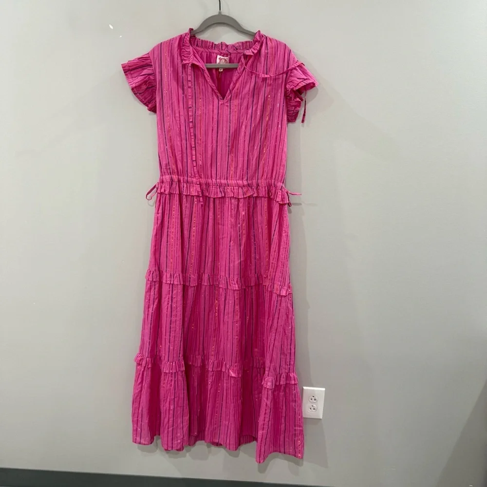 Victoria Dunn Pink and Purple Maxi Dress - Picture 2 of 7
